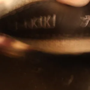 VTG Y2K Donald Pliner Kiki Kitten‎ Heel Sandal Size 7.5 Brown Croc Linen Leather thumbnail 3
