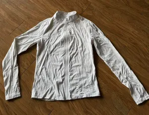 White Long Sleeve Zip thumbnail 1