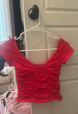 Free people red top thumbnail 1
