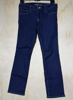 Express Stella Low Rise Skinny Jeans Women's 6S Dark Wash Stretch Denim Pants thumbnail 1