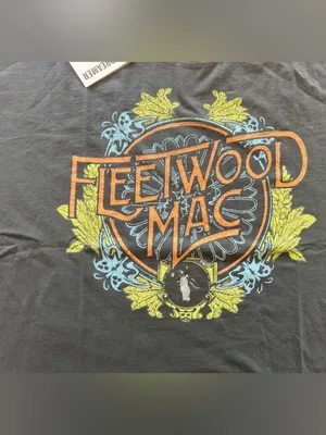NEW Daydreamer Fleetwood Mac Flower Crest OS Tee ~ Vintage Black ~ SOLD OUT thumbnail 6