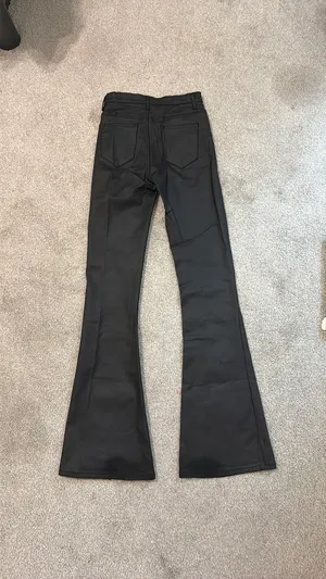 Edikted Leather Flare Pants thumbnail 2