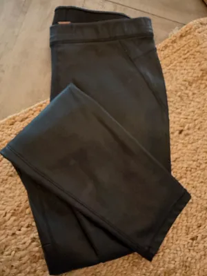 Free People Faux Leather Pants Black Micro Fleece Skinny 28 thumbnail 2