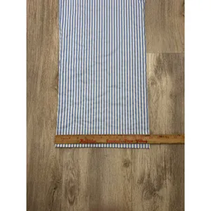 Miou Muse Blue White Striped High Rise Wide Leg Pants New Size Medium thumbnail 9