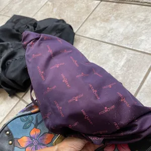 Anuschka Hand Painted Leather Hobo Bag Blue Tropical Bird Floral coin&cell case thumbnail 12