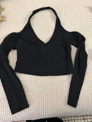 Princess Polly Off The Shoulder Halter Top thumbnail 1