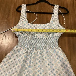 Hill House Home The Snowflake Brocade Cher sleeveless flare mini Dress L thumbnail 6