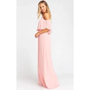 NWT Show Me Your Mumu Caitlin rosebud pink maxi dress LARGE thumbnail 3