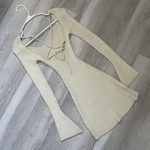 Princess Polly Dress brownhall long sleeve mini womens Cream (size 0) going out thumbnail 5