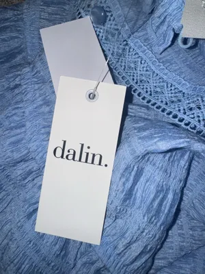 Dalin. Light Blue Blouse Size M thumbnail 5