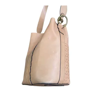 FRYE Ilana Harness Bucket Bag Perforated Leather Western Hobo Tan Women's Purse thumbnail 3