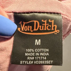 Vintage Von Dutch Womens M Pink Bralette Bra Top Y2K 2000s McBling 100% Cotton thumbnail 8