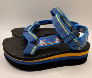 Teva Flatform Universal Blue Unicorn Print Platform Sandals 1008844 Womens 5 thumbnail 1