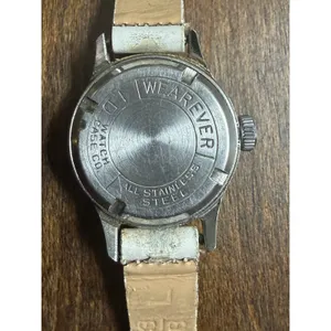 Vintage Garland Wrist Watch Original Leather Strap. ID Watch Case Company Winds thumbnail 4