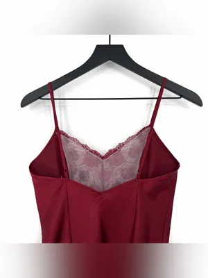 VICTORIA'S SECRET Satin Nighty Red Lace Trim S thumbnail 7