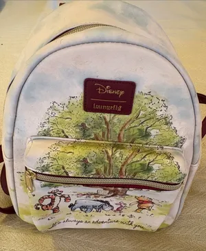 Disney Loungefly Winnie the Pooh Watercolor Mini Backpack - Pastel Multi thumbnail 1