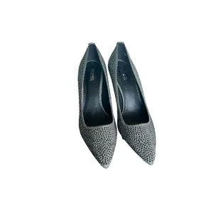 Michael Kors Black Rhinestone Pumps Size 8M thumbnail 4