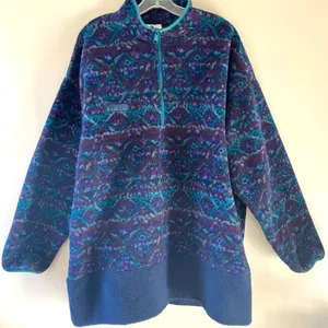 Columbia Womens XL Fleece Pullover Quarter Zip Jacket Mock Neck thumbnail 6