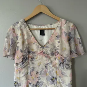 ECI New York Vintage Silk Drop Waist Dress Size 10 thumbnail 6