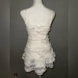 Princess Polly NWOT Molina Mini Dress White Size USA 2 thumbnail 3