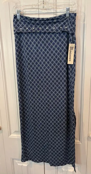 No boundaries blue midi skirt size small thumbnail 1