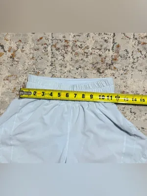 Lululemon Track That High-Rise Lined Short 5" size 4 light blue thumbnail 5