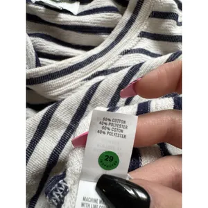 Aerie Striped Oversized M Terry‎ Relaxed Fit Tunic Swim Coverup Nautical Pool thumbnail 10
