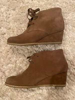 DV by Dolce Vita Suede Wedge Booties thumbnail 1