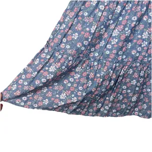 Altard State Dress Womens Size XS Blue Floral Babydoll‎ Tiered Peasant Cottage thumbnail 3