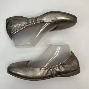 ECCO Size 8 Ballet Flat Shoes Incise Enchant Metallic Bronze Leather Ballerina thumbnail 7