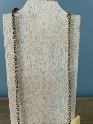 Chunky Pale Yellow Flowers with Crystal Rhinestones Necklace Boho Vintage-Style thumbnail 3
