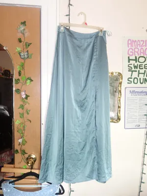 Blue Maxi Slit Skirt Size M thumbnail 2