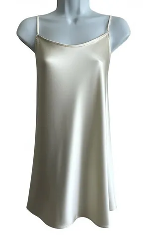 Reformation Ariel Silk Mini Slip Dress 6 Satin Draped Minimalist Silhouette thumbnail 1