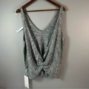NWT Lululemon Mix and Mingle Tank Heathered Vapor / Melanite Women's Size 12 thumbnail 4