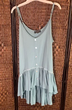 POL Green Tan Tunic/Dress Size L thumbnail 1