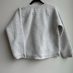 Whistles Light Gray Quilted Crewneck Jumper Size 8 US Medium thumbnail 4