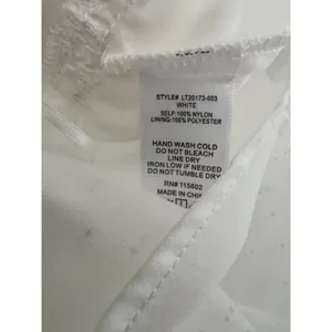 NWT Lush White Chiffon Tiered Mesh Gold Dot Tank Top Juniors Size XL thumbnail 7