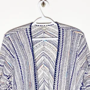 Lucky Brand Pottery boho fringed cardigan sz S thumbnail 4