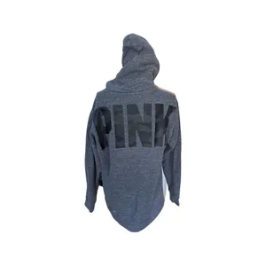 PINK Victoria’s Secret Gray Fleece-Lined Hoodie – Size M thumbnail 2