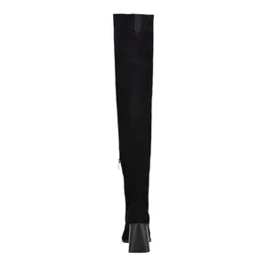 Nine West Black Stretch Over the Knee Boots Square Toe Block Heel Size 8 NWOT thumbnail 12