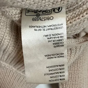 Free People Worn Thru Surplus Cardi Open Front Cropped Slouchy Size XS thumbnail 5