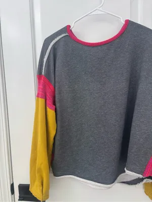 Natural life knit trim sweatshirt thumbnail 3
