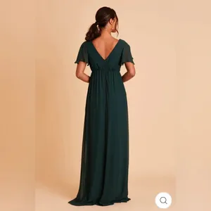 Birdy Grey Hannah Emerald Green Empire Dress Size XS‎ Bridesmaid Event Pockets thumbnail 2