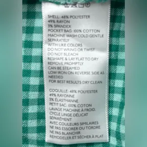 Urban Outfitters M Gingham Check Pocketed Mini Skirt in Kelly Green thumbnail 8