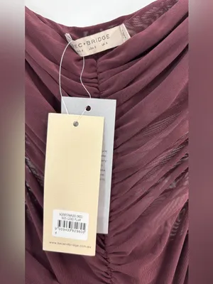 Bec & Bridge Ida Strapless Dress in Plum UK4/US0 thumbnail 7