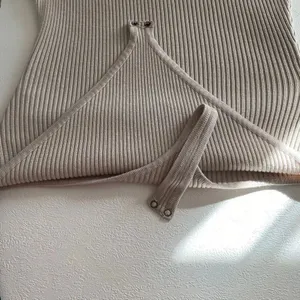 Abercrombie & Fitch Asymmetrical Ribbed Bodysuit One Shoulder Long Sleeve Size M thumbnail 6