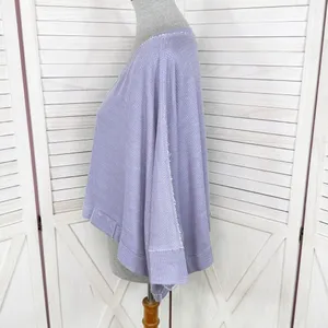 We The Free Thermal‎ Dolman Sleeve Slouchy Crop Shirt Lavender Purple XS thumbnail 2