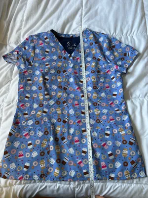 Maevn blue scrub top thumbnail 2