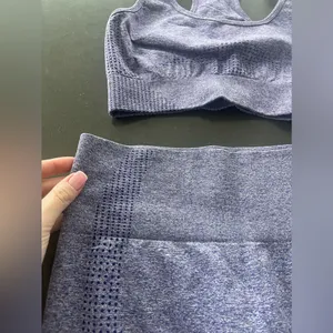 Purple Yoga Set: Leggings And Racer Back Top M thumbnail 2