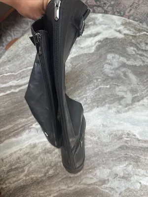 SAM EDELMAN Leather Painter Back Entry Riding Equestrian Boots Combat Black 8.5 thumbnail 5